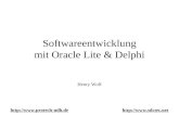 Softwareentwicklung mit Oracle Lite & Delphi Henry Wolf http://www.protech-ndh.de http://www.sdctec.net.