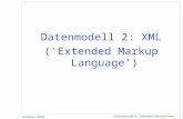 Interoperable Informationssysteme - 1 Klemens Böhm Datenmodell 2: XML ('Extended Markup Language)