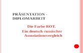 P RÄSENTATION - D IPLOMARBEIT Die Farbe ROT. Ein deutsch-russischer Assoziationsvergleich.