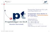 © © DLR PT-NMB+F, 29.11.2004 1 Deutsches Zentrum für Luft- und Raumfahrt e.V. Projektträger Neue Medien in der Bildung + Fachinformation Dr. Franz Walch.