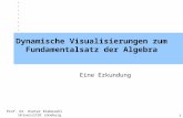 1 Prof. Dr. Dieter Riebesehl Universität Lüneburg Dynamische Visualisierungen zum Fundamentalsatz der Algebra Eine Erkundung.