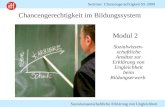 Sozialwissenschaftliche Erklärung von Ungleichheit Seminar: Chancengerechtigkeit SS 2009 Chancengerechtigkeit im Bildungssystem Sozialwissen- schaftliche.