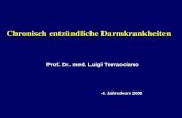 Chronisch entzündliche Darmkrankheiten Prof. Dr. med. Luigi Terracciano 4. Jahreskurs 2008.