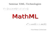 MathML Seminar XML-Technologien Von Primo Cirrincione.
