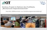 KIT – Universität des Landes Baden-Württemberg und nationales Forschungszentrum in der Helmholtz-Gemeinschaft Institut für Mechanische Verfahrenstechnik.