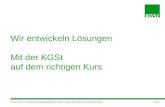 © KGSt ® Köln, Wir entwickeln Lösungen Mit der KGSt auf dem richtigen Kurs 17. Europäischer Verwaltungskongress in Bremen, 15. März 2012, Marc Groß und.