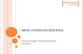 M EIN STARKER R ÜCKEN Susanne Hagen, Physiotherapeutin Lustenau.