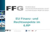 Ein Zusammenschluss von EU Finanz- und Rechtsaspekte im 6.RP.