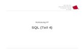 WS 2011/12 Datenbanksysteme Fr 15:15 – 16:45 R 0.006 Vorlesung #7 SQL (Teil 4)