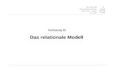 WS 2007/08 Datenbanksysteme Mi 17:00 – 18:30 R 1.007 Vorlesung #2 Das relationale Modell.