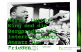 Wiebke Hein, Fabian Mangel Martin Luther King und die Bergpredigt als interreligiöser Ansatz zum Frieden.
