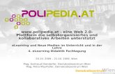 Www.polipedia.at - eine Web 2.0- Plattform die selbstorganisiertes und kollaboratives Arbeiten unterstützt eLearning und Neue Medien im Unterricht und.