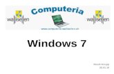 Windows 7 Ruedi Knupp 20.01.10. Gründe für Windows 7 (W 7) 2 Schnellere und einfachere Bedienung. W 7 ist benutzer- freundlicher, der Zeitraum beim Starten.