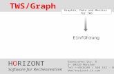 HORIZONT Software für Rechenzentren Garmischer Str. 8 D- 80339 München Tel ++49(0)89 / 540 162 - 0  TWS/Graph Graphik, Doku und Monitor.