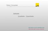 Peter Grzybek     Stilistik: Qualitativ - Quantitativ