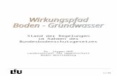11/98 Stand der Regelungen im Rahmen des Bundesbodenschutzgesetzes Dr. Jürgen Höß Landesanstalt für Umweltschutz Baden-Württemberg.