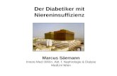 Marcus Säemann Innere Med III/Klin. Abt. f. Nephrologie & Dialyse MedUni Wien Der Diabetiker mit Niereninsuffizienz