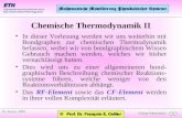 Anfang Präsentation 19. Januar, 2005 Chemische Thermodynamik II In dieser Vorlesung werden wir uns weiterhin mit Bondgraphen zur chemischen Thermodynamik.