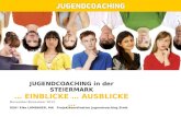 JUGENDCOACHING in der STEIERMARK … EINBLICKE … AUSBLICKE … November/Dezember 2012 DSA in Elke LAMBAUER, MA Projektkoordination Jugendcoaching Stmk.