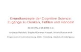 Grundkonzepte der Cognitive Science: Zugänge zu Denken, Fühlen und Handeln SE UniWien SS 2006 2 st. Andreas Reichelt, Brigitte Römmer-Nossek, Nicole Rossmanith.
