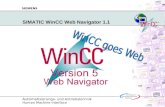 Automatisierungs - und Antriebstechnik Human Machine Interface SIMATIC WinCC Web Navigator 1.1.