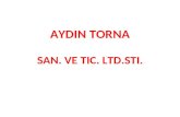 AYDIN TORNA SAN. VE TIC. LTD.STI.. Seit über 25 Jahren versteht sich Aydin Torna als Universal-Zulieferer für ein breites Spektrum von spanend bearbeiteter.