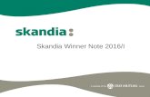 Skandia Winner Note 2016/I. Produktbeschreibung: 100% Kapitalschutz 8 Jahre Laufzeit Mindestrückzahlung 112,5% Währung: CHF (quanto) Basiswert: Aktienbasket.