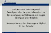 Créons avec nos langues! Enseigner des langues vivantes par les pratiques artistiques, en classe bilangue plurilingue: Konzeptionen der Mehrsprachigkeit.