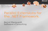 Bernd Marquardt Software+Consulting. Einführung Download, Voraussetzungen, Installation Parallelerweiterungen für das Framework Schleifen parallelisieren.