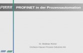 PROFINET in der Prozessautomation Dr. Matthias Römer Endress+Hauser Process Solutions AG.