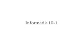 Informatik 10-1. Themen Objekte und Zustände Algorithmen und Programme Zustandsmodellierung Interaktion Generalisierung.