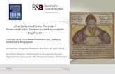 Die Botschaft des Porträts Potenziale des Gemeinschaftsprojekts DigiPortA Porträts und Porträtnachweise in der (Neuen) Deutschen Biographie Deutsches Bergbau-Museum.