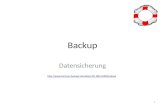 Backup Datensicherung  1.