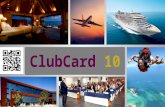 PR Ä SIDENT - CLUBCARD10 Sergio Sánchez, Präsident und Eigentümer von Clubcard10 gründete 2001, das Unternehmen mit dem Focus 2 Komponenten miteinander.