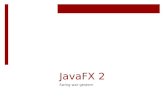 JavaFX 2 Swing war gestern. Agenda Einführung JavaFX Geschichte Entwicklung Einsatzmöglichkeiten Neuerungen Beispiele Konzepte / Live Coding Scene Graph.