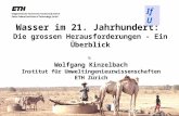 Wolfgang Kinzelbach Institut für Umweltingenieurwissenschaften ETH Zürich Wasser im 21. Jahrhundert: Die grossen Herausforderungen - Ein Überblick IfU.