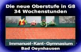 1 Die neue Oberstufe in G8 34 Wochenstunden Bad Oeynhausen.