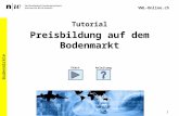 Tutorial Preisbildung auf dem Bodenmarkt Bodenmärkte 1 VWL-Online.ch Start Anleitung.
