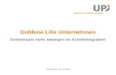 Goldene Lilie Unternehmen Gemeinsam mehr bewegen im Schelmengraben Wiesbaden, 28.10.2010.