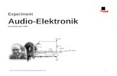 Experiment Audio-Elektronik © 2008 Schweizerische Gesellschaft für Mechatronische Kunst 1 Experiment Audio-Elektronik Workshop April 2008