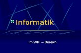 Informatik Im WPI – Bereich. Inhalte Klasse 7 Textverarbeitung (Word) Grundlagen der Informationstechnologie Internet (Suchen, Finden, Verarbeiten)
