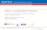 Mobitool.ch – nachhaltige Mobilität für Unternehmen übersicht | ziel | elemente von mobitool | livedemo | fragen & antworten unterstützt durch: mobitool.ch.