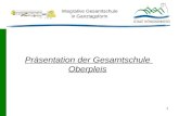 1 Integrative Gesamtschule in Ganztagsform Präsentation der Gesamtschule Oberpleis.