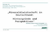 129.06.2010 Mineralölwirtschaft in Deutschland: Hintergründe und Perspektiven MINERALÖLWIRTSCHAFTSVERBAND E.V. Christoph Bender Leiter Energiepolitik Vortrag.