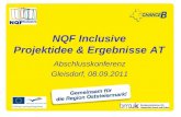 NQF Inclusive Projektidee & Ergebnisse AT Abschlusskonferenz Gleisdorf, 08.09.2011.