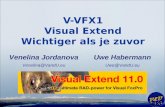 Uwe Habermann Uwe@VandU.eu V-VFX1 Visual Extend Wichtiger als je zuvor Venelina Jordanova Venelina@VandU.eu.
