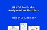 GRADE Methodik: Analyse eines Beispiels Holger Schünemann.