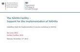 The NAMA Facility – Support for the Implementation of NAMAs Subsidiary Body for Implementation in-session workshop on NAMAs Ben Lyon, DECC Norbert Gorißen,