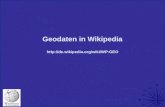 Geodaten in Wikipedia GEO.