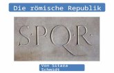 Die römische Republik Von Sitara Schmidt. Inhaltsverzeichnis 1.Was ist Republik? 2.Rom wird Republik 3.Ersten Konsuln 4.Verschiedene Ämter und Begriffe.
